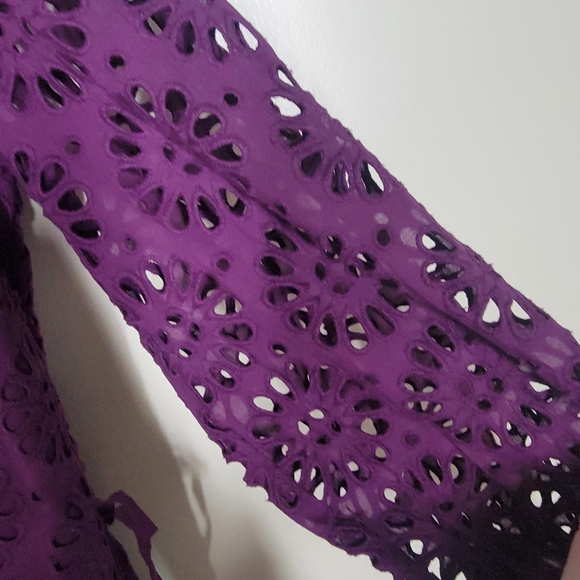 NWT Lilly Pulitzer Aisha eyelet romper cherry ganache oversized pinwheel eye 8 - Picture 8 of 9